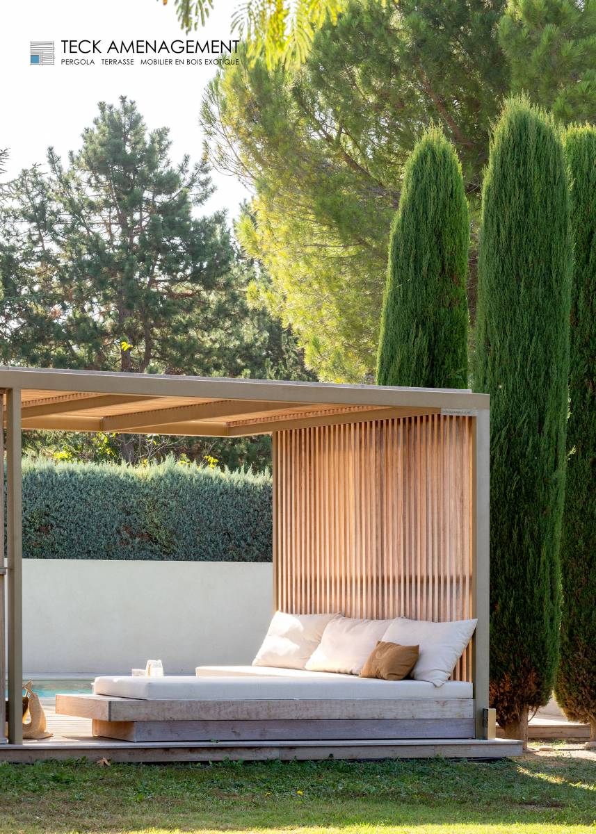 Pergola bois bioclimatique à Marseille