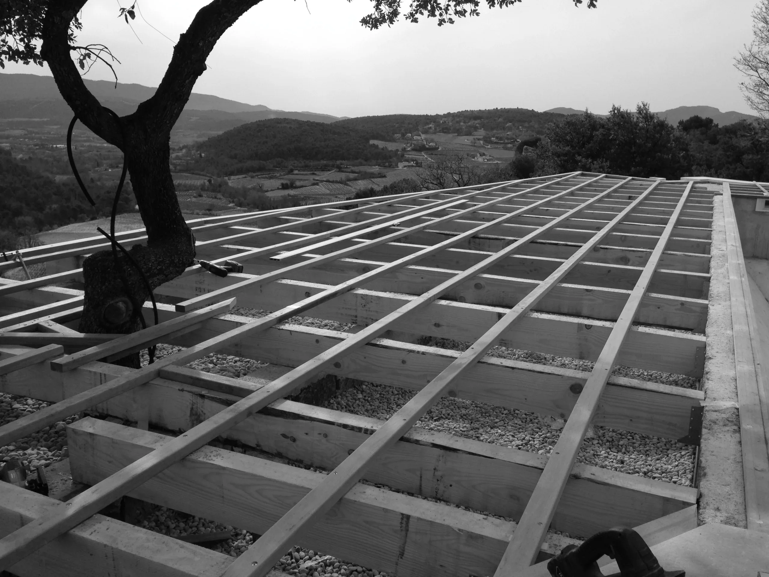Pergola bois bioclimatique à Marseille