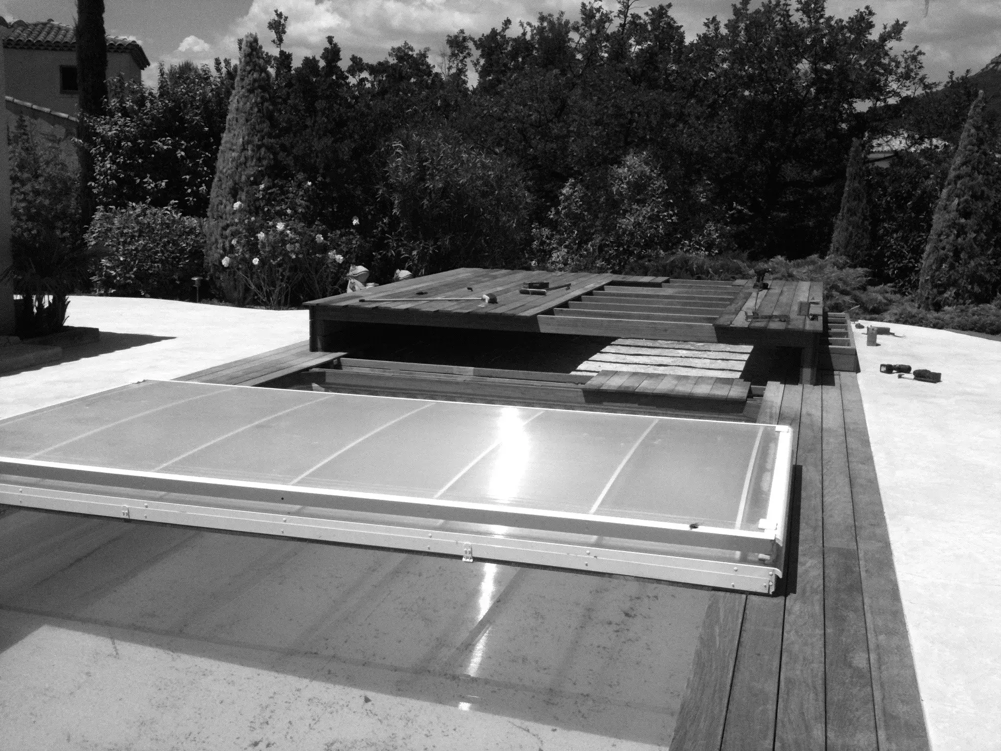 Pergola bois bioclimatique à Marseille