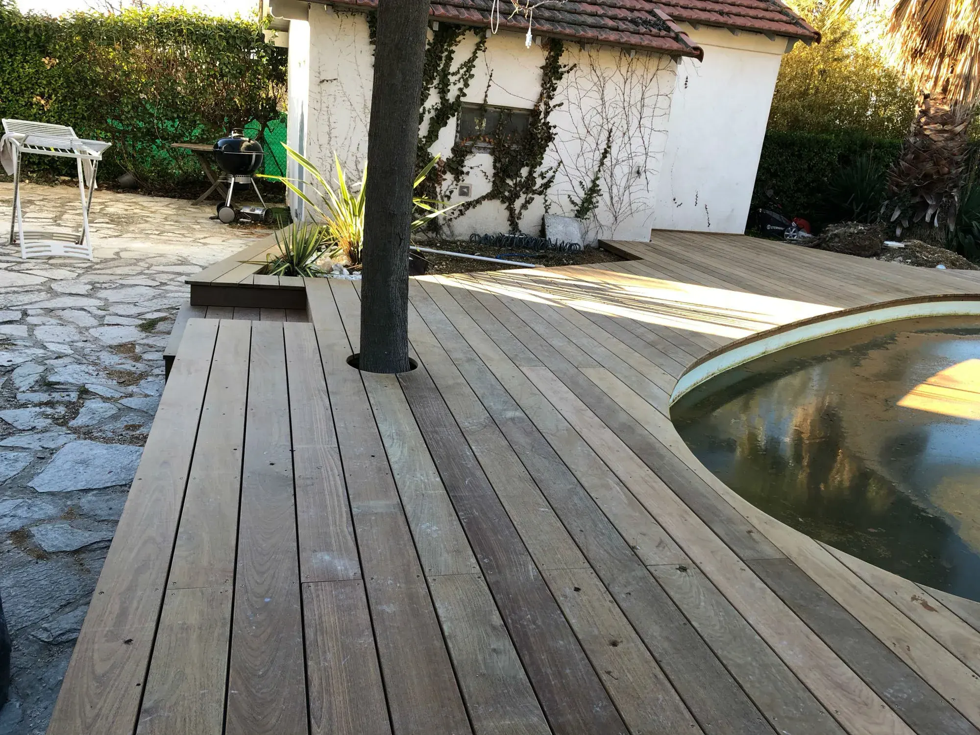 Pergola bois bioclimatique à Marseille