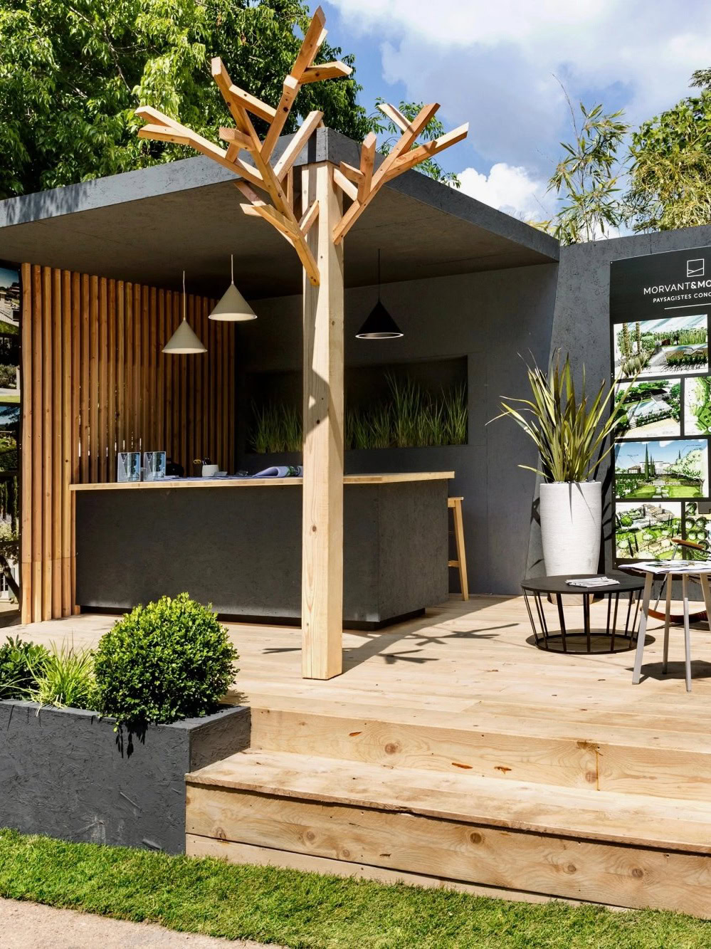 Pergola bois bioclimatique à Marseille