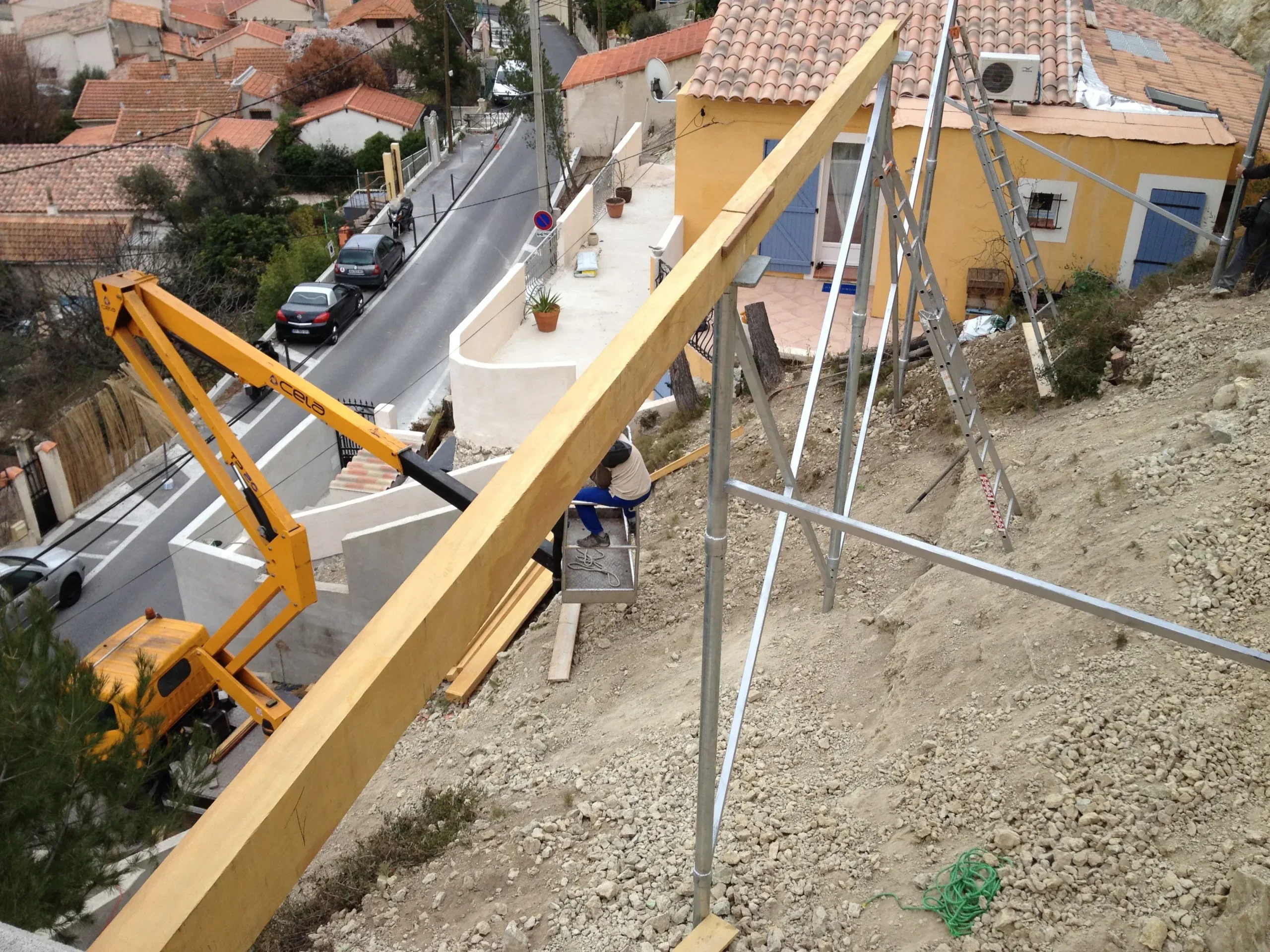 Pergola bois bioclimatique à Marseille
