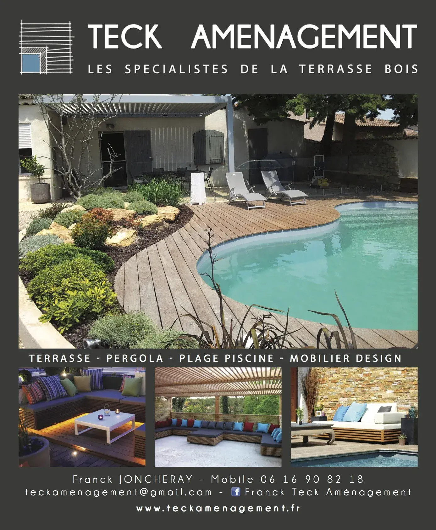 Pergola bois bioclimatique à Marseille