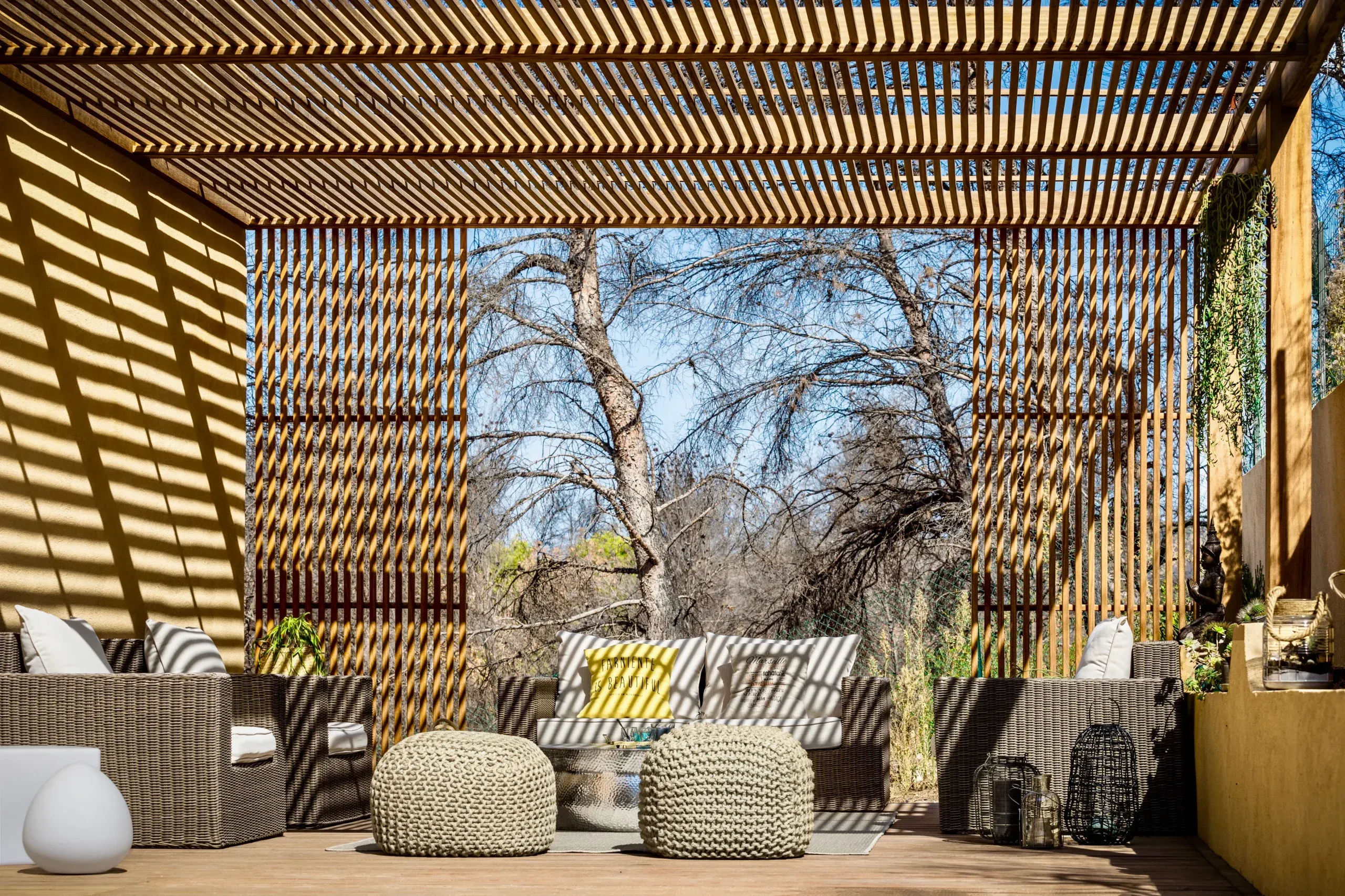 Pergola bois bioclimatique à Marseille