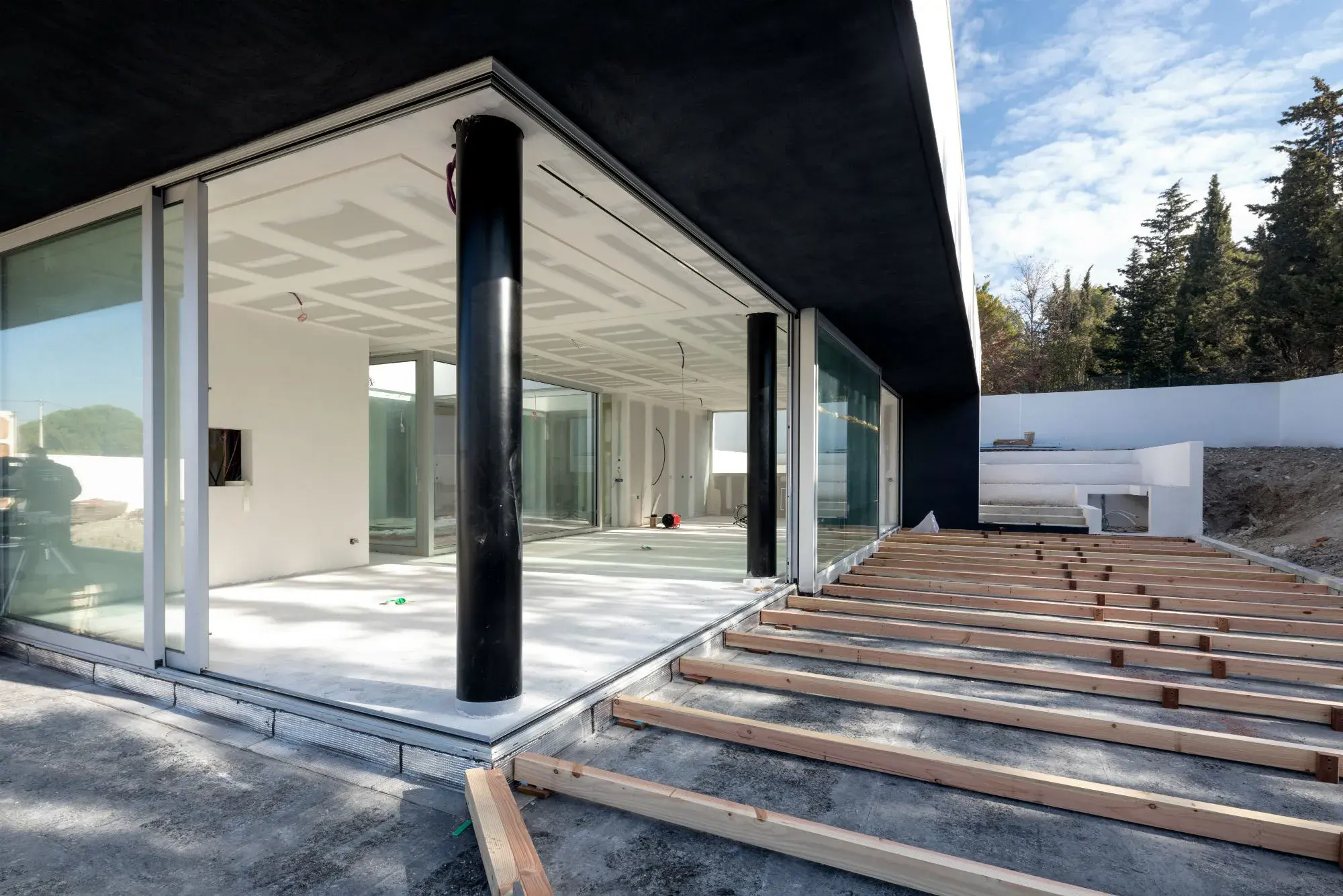 Pergola bois bioclimatique à Marseille