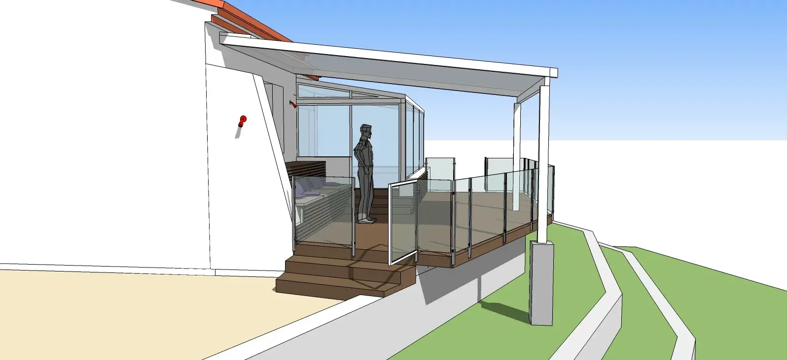 Pergola bois bioclimatique à Marseille