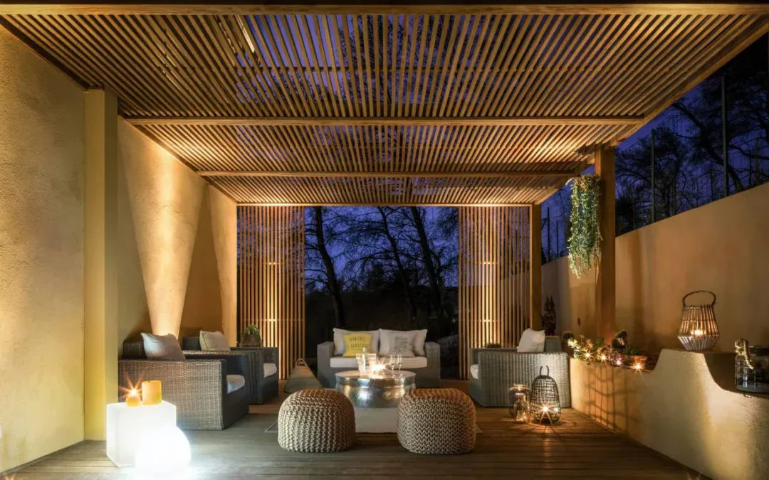 Pergola bois exotique Marseille ROUCAS BLANC