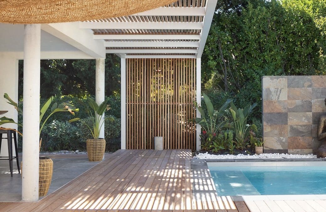 Création d’une pergola bois exotique de 90m² et terrasse bois ipé à Cabriès