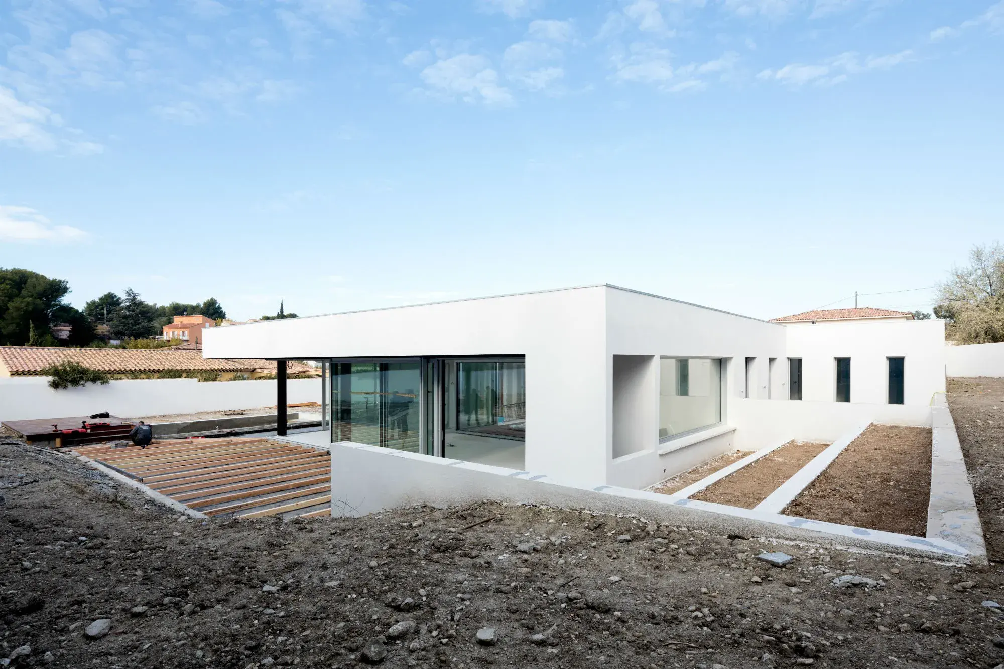 Pergola bois bioclimatique à Marseille