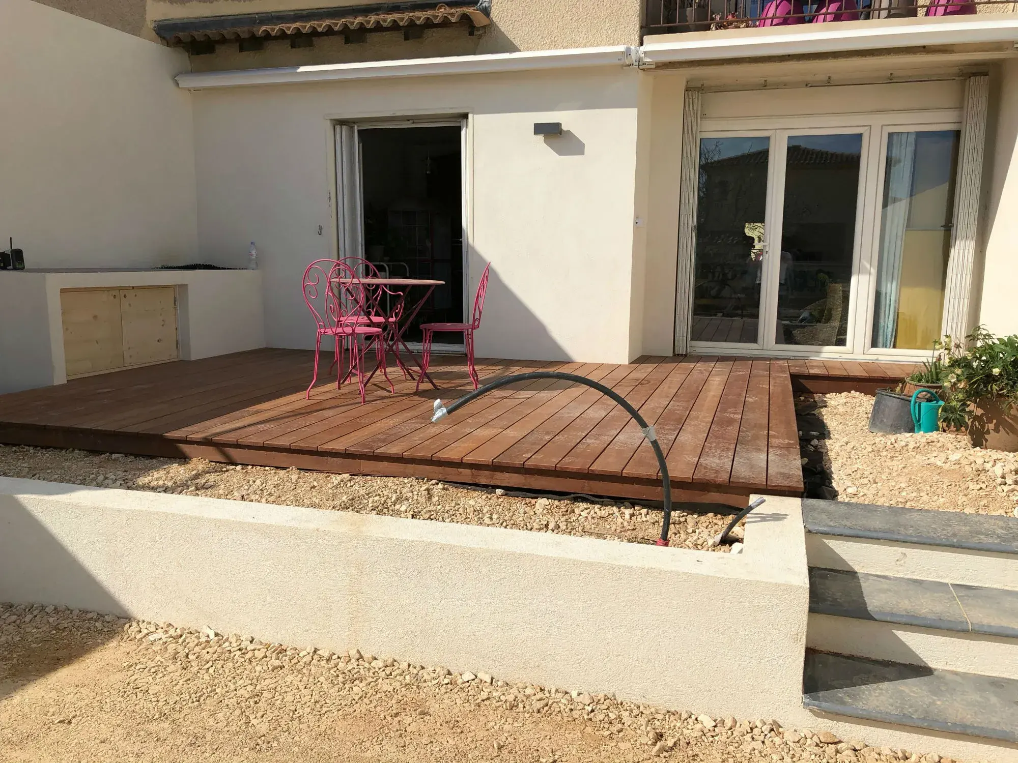 Pergola bois bioclimatique à Marseille