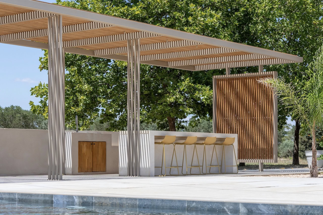 Pergola bois bioclimatique à Marseille