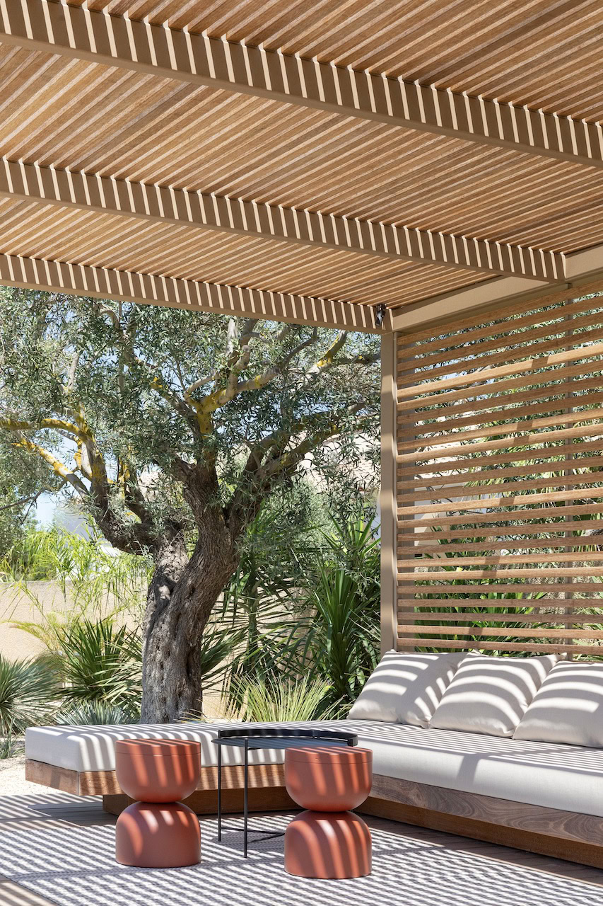 Création d’une pergola bois exotique de 90m² et terrasse bois ipé à Cabriès3 Pergola bois bioclimatique à Marseille