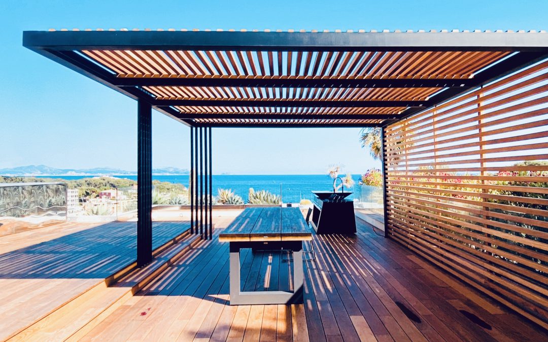 Pergola bois haut de gamme sur mesure à Sanary-sur-Mer